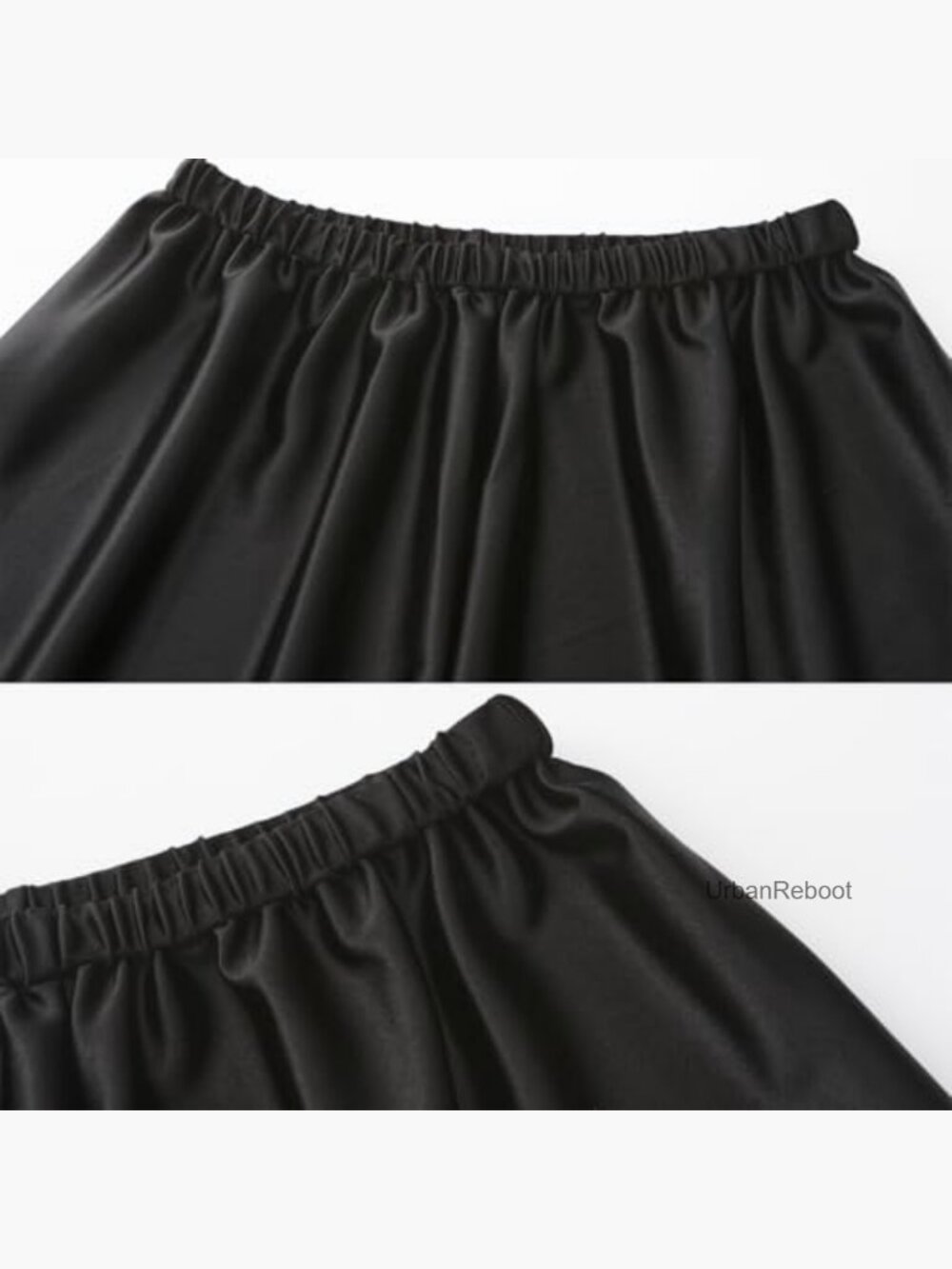 Satin Wide Leg Dress Pants High Waisted Elastic Trousers - Picture 5 of 7